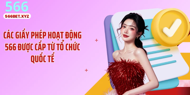 Các giấy phép hoạt động 566 được cấp từ tổ chức quốc tế