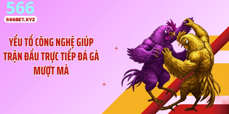 Yếu tố công nghệ giúp trận đấu trực tiếp đá gà mượt mà
